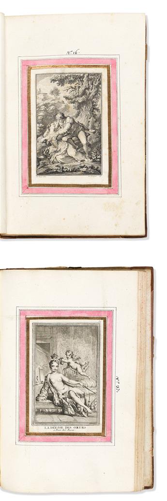 (CLASSICAL ENGRAVING.) Two volumes of mounted engravings.